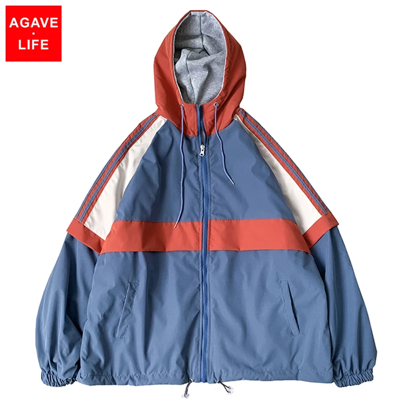 Spring Autumn Men Zipper Jacket Double-sided Hooded Jacket Couple Patchwork Handsome Jacket Loose Hooded Sport Casual Jacket Men
Spring Autumn Men Zipper Jacket Double-sided Hooded Jacket Couple Patchwork Handsome Jacket Loose Hooded Sport Casual Jacket Men