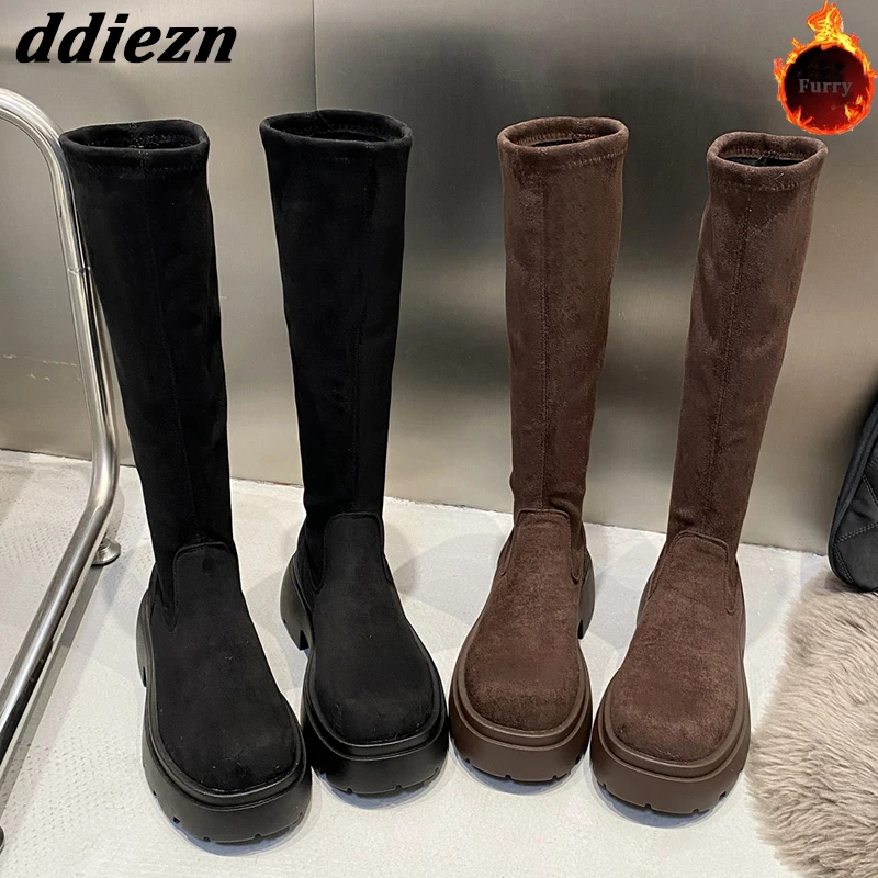 Сапоги-чулки женские до колена, на осень/зиму, 2023 
Сапоги-чулки женские до колена, на осень/зиму, 2023