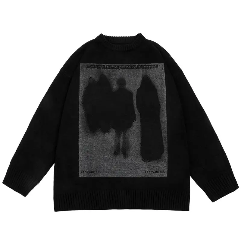 Autumn Men Oversized Knitted Jumper Sweaters Hip Hop Graphic Print Streetwear Harajuku Loose Fashion Casual Pullovers
Autumn Men Oversized Knitted Jumper Sweaters Hip Hop Graphic Print Streetwear Harajuku Loose Fashion Casual Pullovers