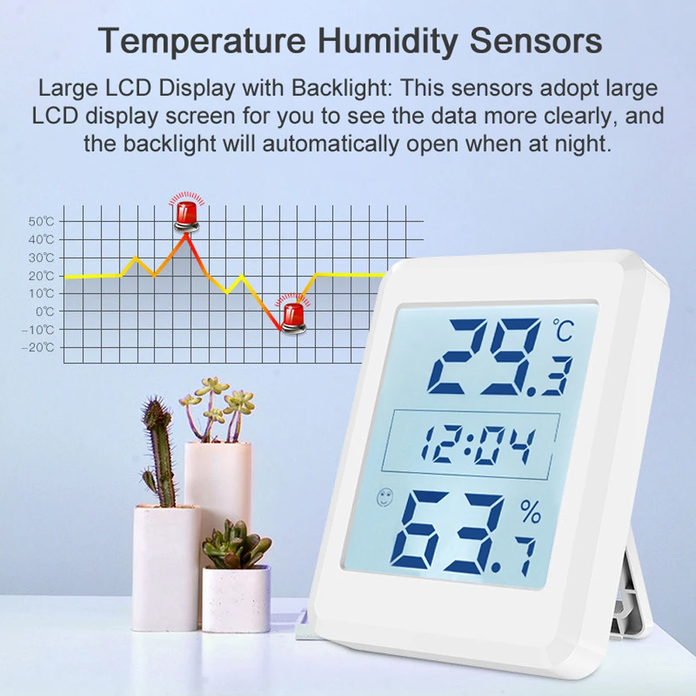 Умные датчики температуры и влажности, домашний дисплей с большим экраном и подсветкой для отображения температуры и влажности в помещении...
Умные датчики температуры и влажности, домашний дисплей с большим экраном и подсветкой для отображения температуры и влажности в помещении...