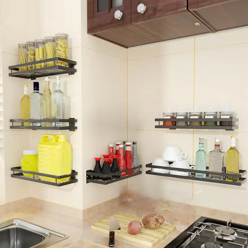 Spice Rack Wall Mount Kitchen Wall Seasoning Organizer Spice Rack Wall Mounted Shelf For Bathroom & Kitchen Storage Bathroom
Spice Rack Wall Mount Kitchen Wall Seasoning Organizer Spice Rack Wall Mounted Shelf For Bathroom & Kitchen Storage Bathroom