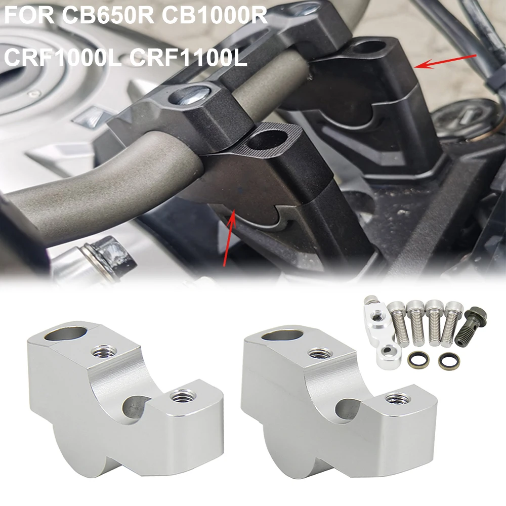Motorcycle Handlebar Riser Bar Mount Handle Clamp For Honda CB650R 2019 2020 CB 650 R Extend Adapter CB650 R CB 1000 R CB1000R 
Motorcycle Handlebar Riser Bar Mount Handle Clamp For Honda CB650R 2019 2020 CB 650 R Extend Adapter CB650 R CB 1000 R CB1000R