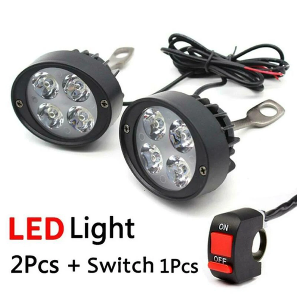 2PCS Motorcycle Headlight With Switch 3000lm DC12V 6000K Auxiliary Headlamp Scooters Spotlights Motorbike Driving Fog Lights
2PCS Motorcycle Headlight With Switch 3000lm DC12V 6000K Auxiliary Headlamp Scooters Spotlights Motorbike Driving Fog Lights