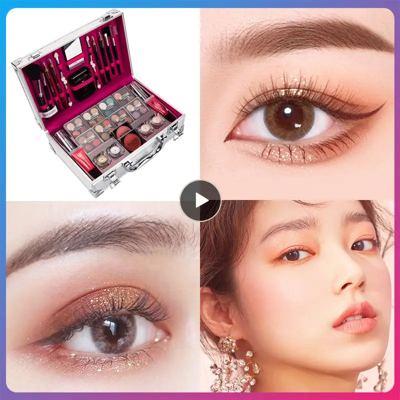 All In One Professional Full Makeup Set Box Large Capacity Makeup Suitcases Including Eyeshadow Lipstick Highlight Comestic Kits
All In One Professional Full Makeup Set Box Large Capacity Makeup Suitcases Including Eyeshadow Lipstick Highlight Comestic Kits