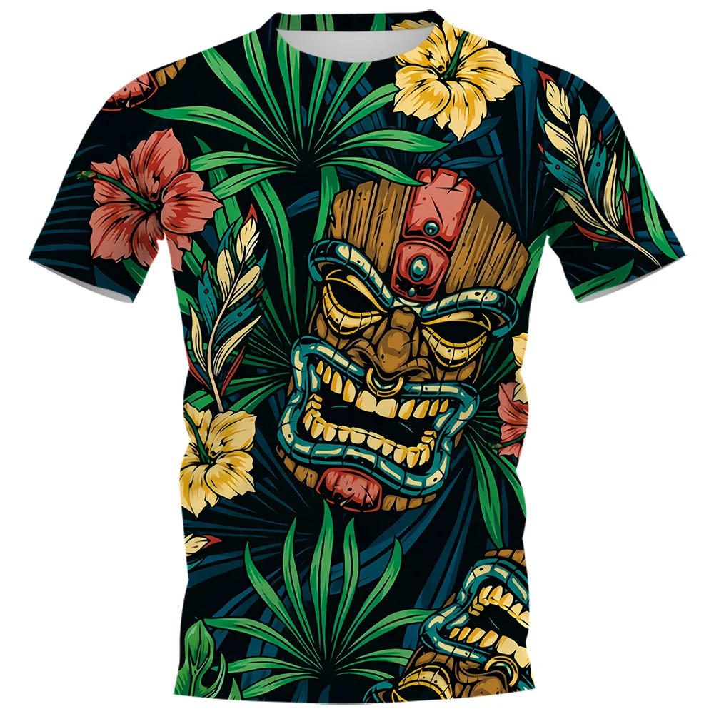 Summer Personality Men's T-shirt Hawaiian Tribe Mask 3D HD Printed Graphics Crewneck Street Clothing Harajuku Short Sleeve Top
Summer Personality Men's T-shirt Hawaiian Tribe Mask 3D HD Printed Graphics Crewneck Street Clothing Harajuku Short Sleeve Top