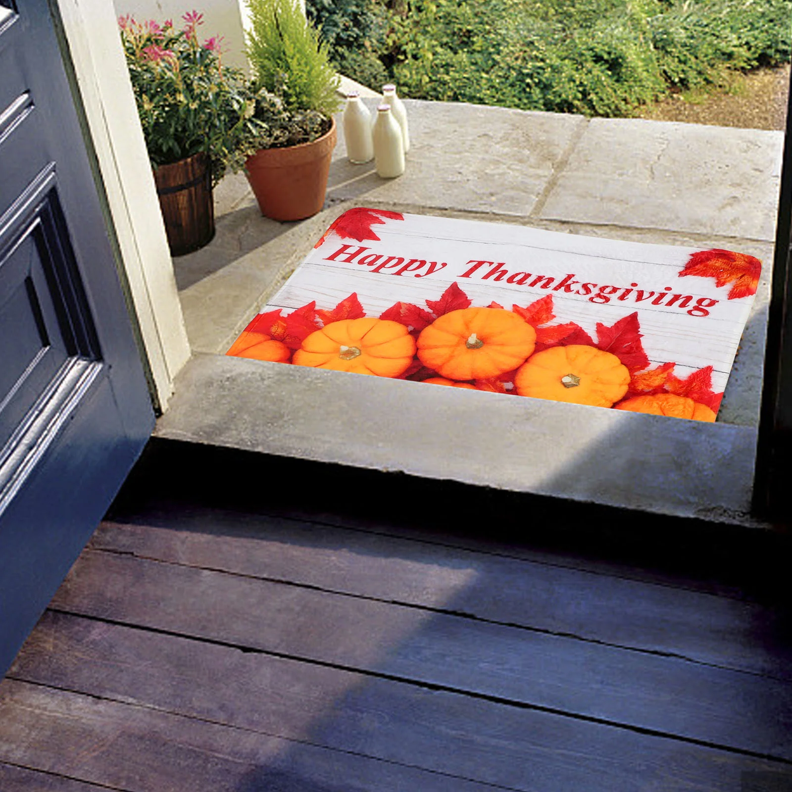 2 Pcs Decor Fall Pumpkin Kitchen Mat Non-skid Floor Bathroom Cushion Polyester Thanksgiving Ground Rug
2 Pcs Decor Fall Pumpkin Kitchen Mat Non-skid Floor Bathroom Cushion Polyester Thanksgiving Ground Rug