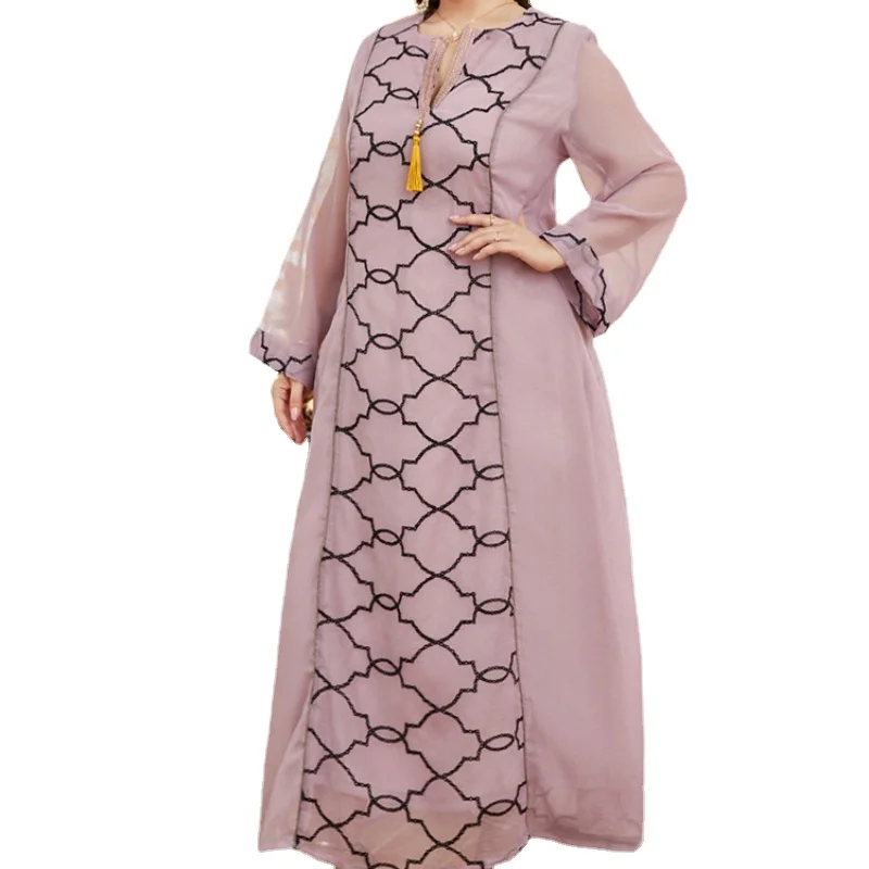 Women Maxi Dresses Large 2022 Summer Chic Elegant Long Sleeve Casual Abaya Evening Party Festival Robe Clothing L- 4XL
Women Maxi Dresses Large 2022 Summer Chic Elegant Long Sleeve Casual Abaya Evening Party Festival Robe Clothing L- 4XL