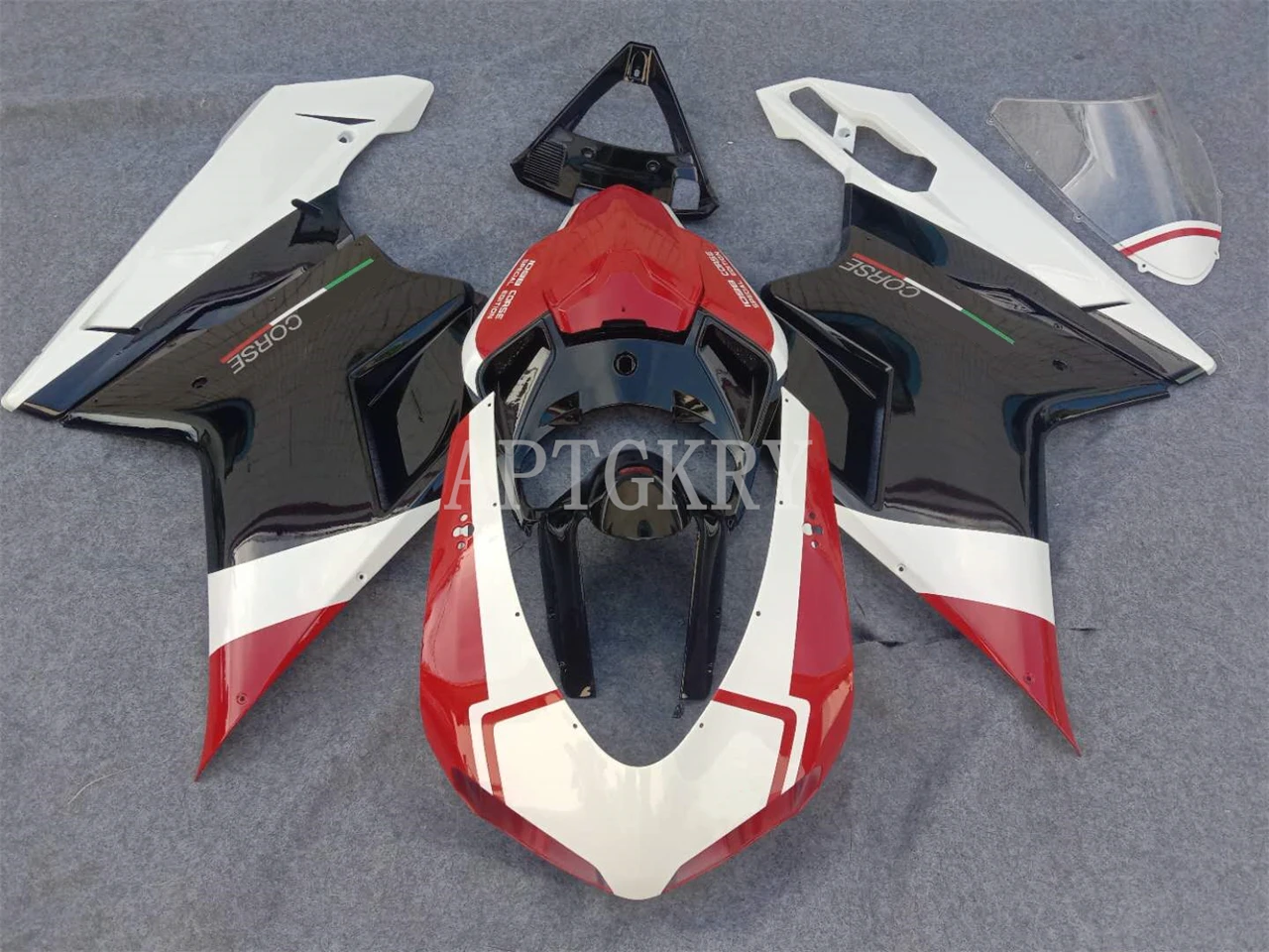 Новый комплект обтекателей для мотоцикла из АБС-пластика, подходит для Ducati 848 evo 1098 1198 2007 2008 2009 2010 2011 2012, красный, черный 
Новый комплект обтекателей для мотоцикла из АБС-пластика, подходит для Ducati 848 evo 1098 1198 2007 2008 2009 2010 2011 2012, красный, черный