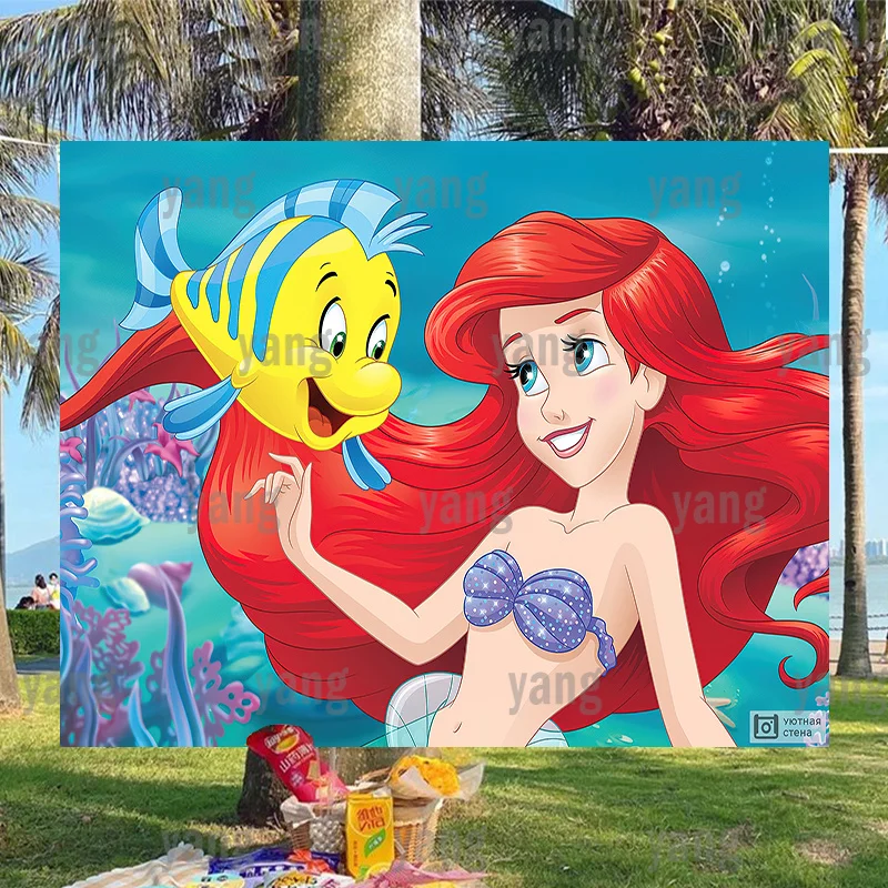 Red Hair Princess The Little Mermaid Ariel Disney Background Free DIY Undersea Newborn Girls Baby Birthday Party Backdrop Banner
Red Hair Princess The Little Mermaid Ariel Disney Background Free DIY Undersea Newborn Girls Baby Birthday Party Backdrop Banner