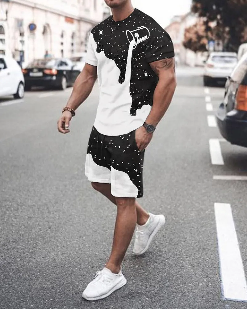 Summer Suit For Men Tracksuit Two Piece Set Football Men's Fashion t-Shirt Sports Wear Breathable High Quality Casual Vintage
Summer Suit For Men Tracksuit Two Piece Set Football Men's Fashion t-Shirt Sports Wear Breathable High Quality Casual Vintage