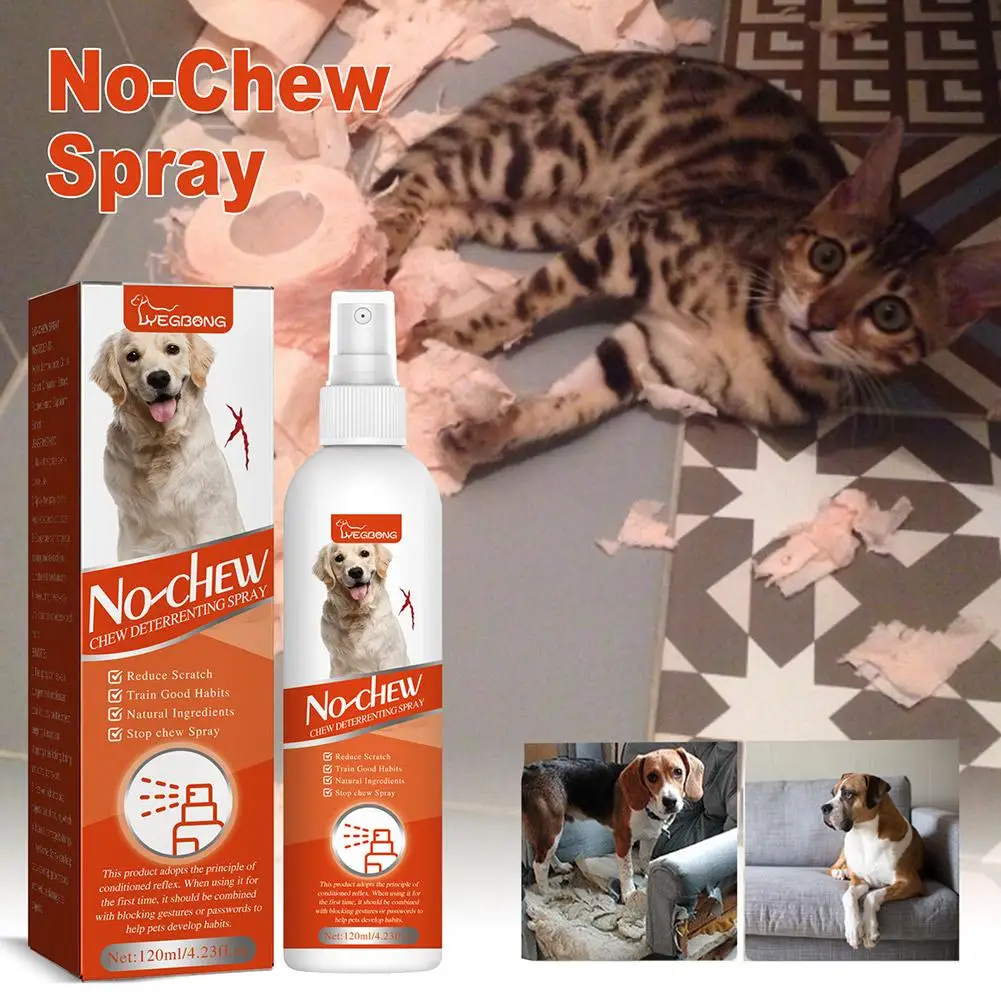 Pet Anti-Chew Bitterness Spray dog effective training 50ml Pets Bitter spray Training Behavior aid O7D4
Pet Anti-Chew Bitterness Spray dog effective training 50ml Pets Bitter spray Training Behavior aid O7D4