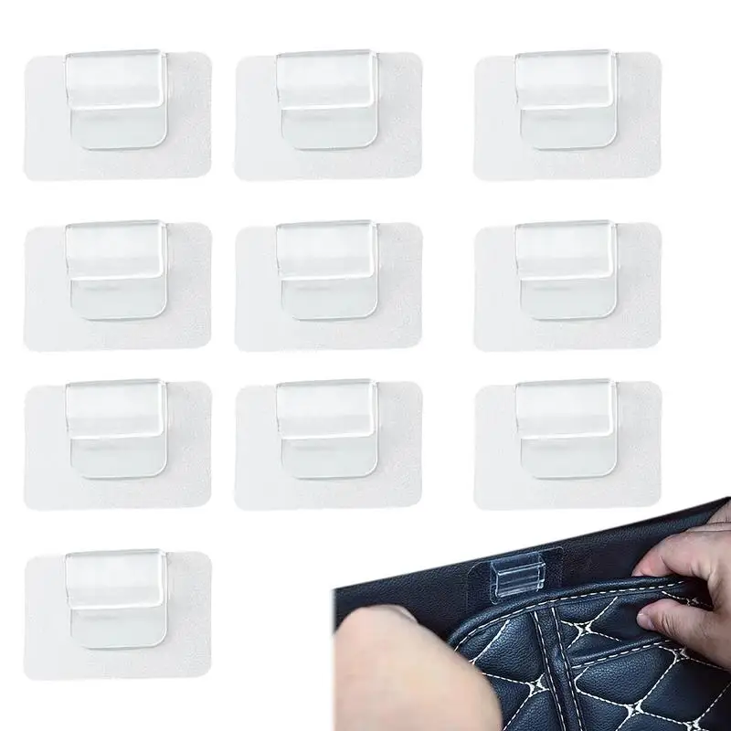 10pcs Car Mat Clips Self Adhesive Auto Floor Carpet Pad Fixing Hooks Floor Mat Clip Accessories Household Storage Hooks Holder
10pcs Car Mat Clips Self Adhesive Auto Floor Carpet Pad Fixing Hooks Floor Mat Clip Accessories Household Storage Hooks Holder