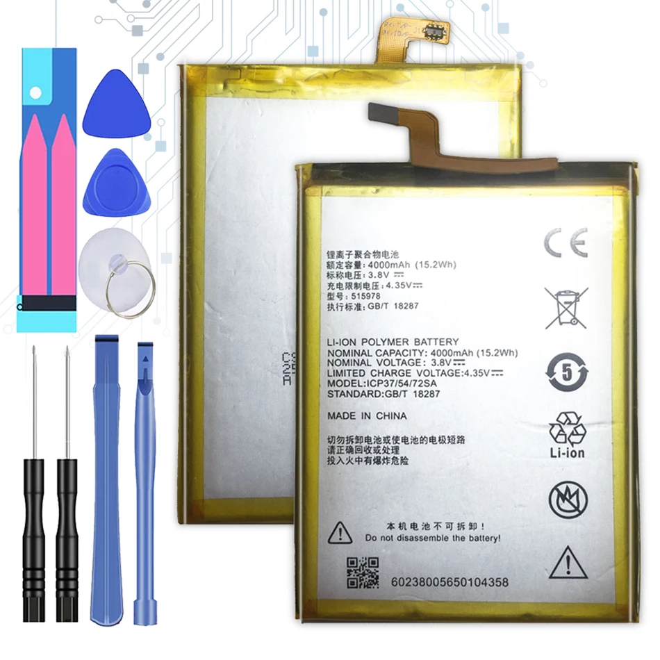 Оригинальная Аккумуляторная Батарея E169 515978 4000 мАч для смартфона ZTE Blade X3 Q519T D2 A452
Оригинальная Аккумуляторная Батарея E169 515978 4000 мАч для смартфона ZTE Blade X3 Q519T D2 A452