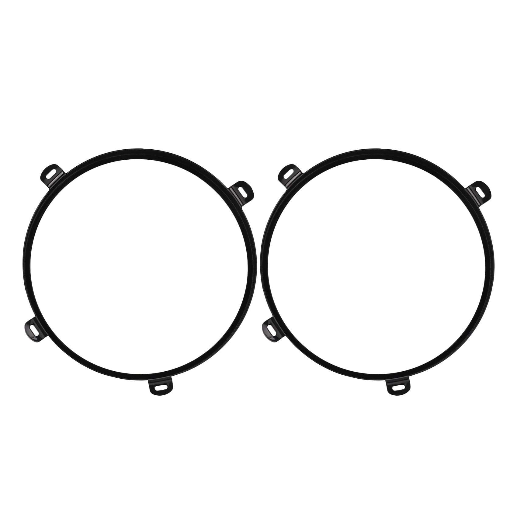 

2 шт. для Wrangler Jk Tj 07-17 7-дюймовый светодиодный круглый кольцевой Монтажный кронштейн для передних фар черные держатели для ламп