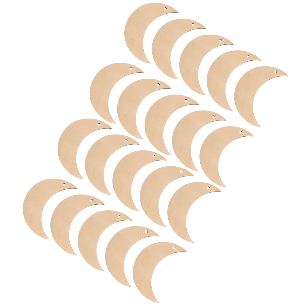 20 Pcs Children Graffiti Supplies Puzzle Handmade Chip DIY Painting Slices Moon Shape Wooden Chips Cutouts Materials 
20 Pcs Children Graffiti Supplies Puzzle Handmade Chip DIY Painting Slices Moon Shape Wooden Chips Cutouts Materials