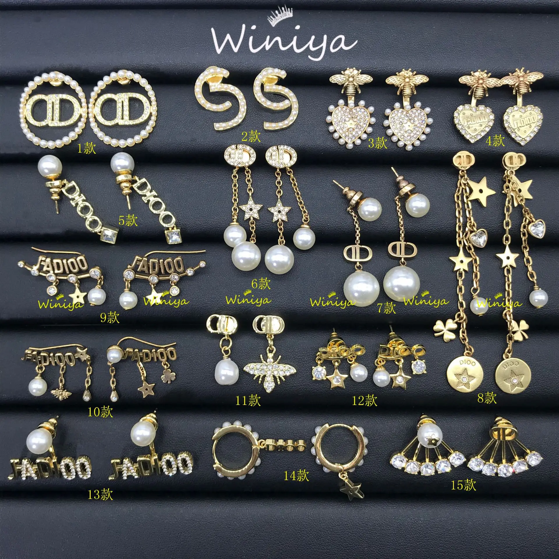 1PC Random Design Luxury Temperament Pearl Bee Letter Earrings 925 Silver Earrings Exquisite Gift for ladies
1PC Random Design Luxury Temperament Pearl Bee Letter Earrings 925 Silver Earrings Exquisite Gift for ladies