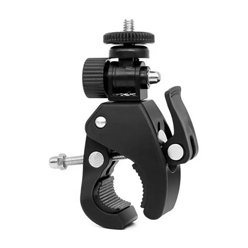 

High Quality 1/4 Camera DV DSLR Bike Bicycle Handlebar Clamp Bracket Tripod Mount Screw Clip Tripods For Gopro