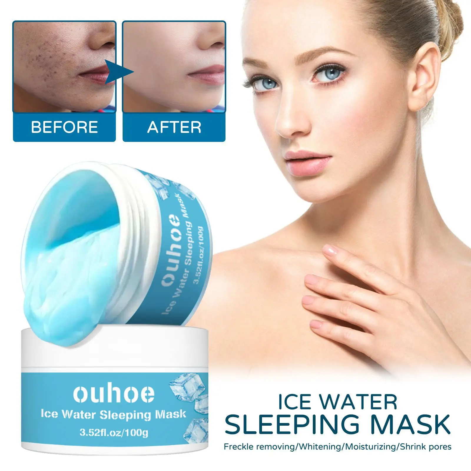 Smearing Sleep Facial Mask Moisturizing,Moisturizing Shrinking Pores Desalinating Melanin Refreshing and Non Greasy Facial Mask
Smearing Sleep Facial Mask Moisturizing,Moisturizing Shrinking Pores Desalinating Melanin Refreshing and Non Greasy Facial Mask