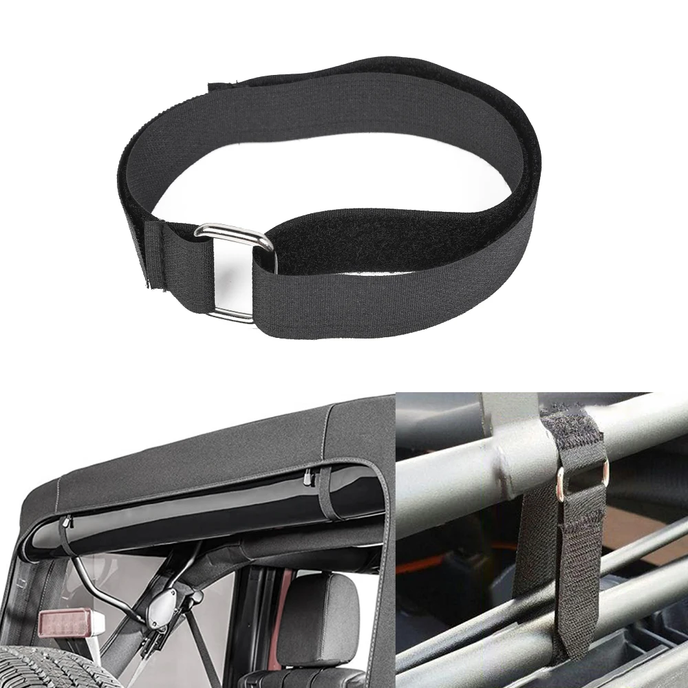 2pcs/Set Car Soft Top Snap Tie Down Rear Window Roll Up Strap for Jeep Wrangler JK 2007-2017 Interior Accessories Black
2pcs/Set Car Soft Top Snap Tie Down Rear Window Roll Up Strap for Jeep Wrangler JK 2007-2017 Interior Accessories Black