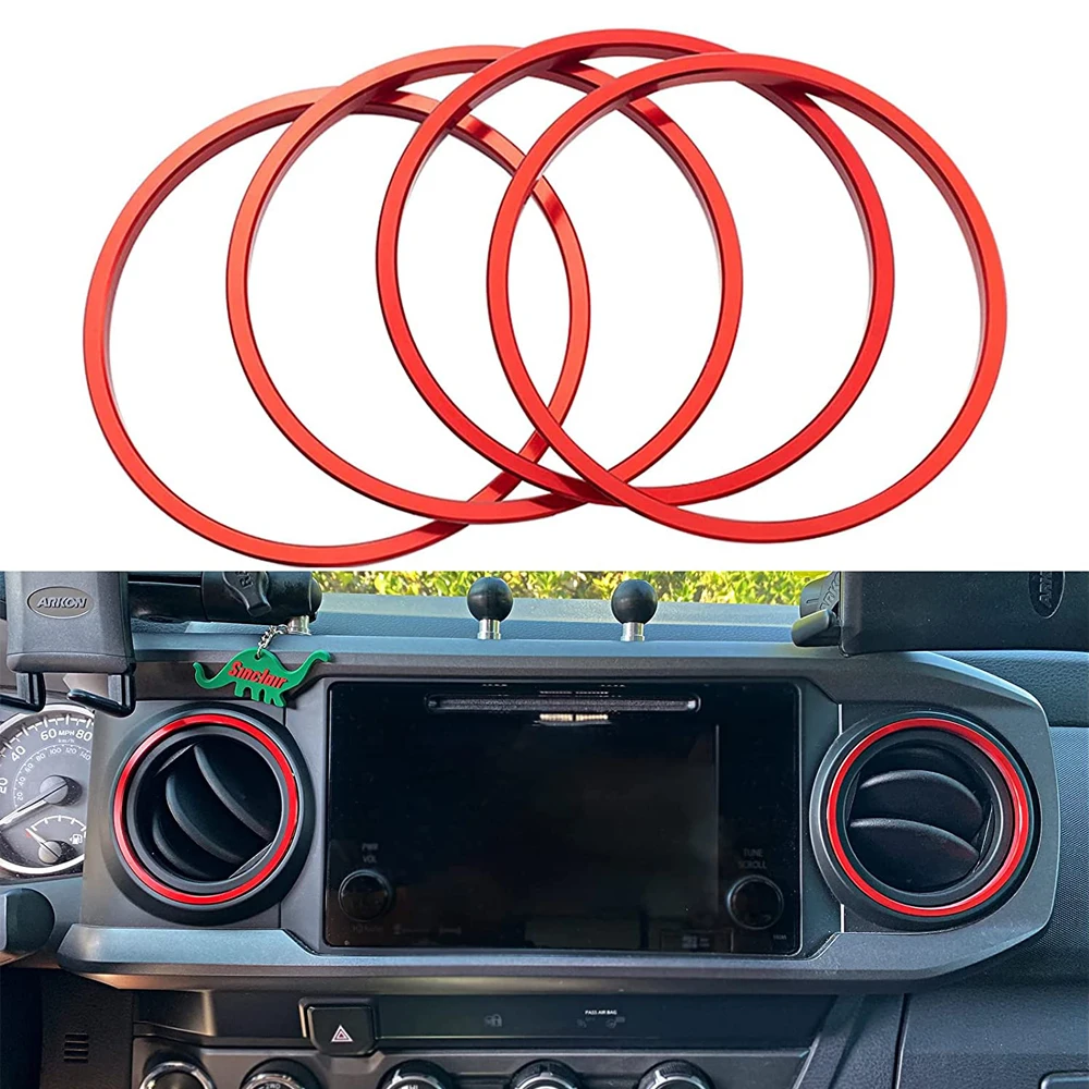 Air Conditioner AUTO Switch CD Button Ring AC Knob Decor Cover Trim for Toyota Tacoma 2016-2020 Accessories 
Air Conditioner AUTO Switch CD Button Ring AC Knob Decor Cover Trim for Toyota Tacoma 2016-2020 Accessories