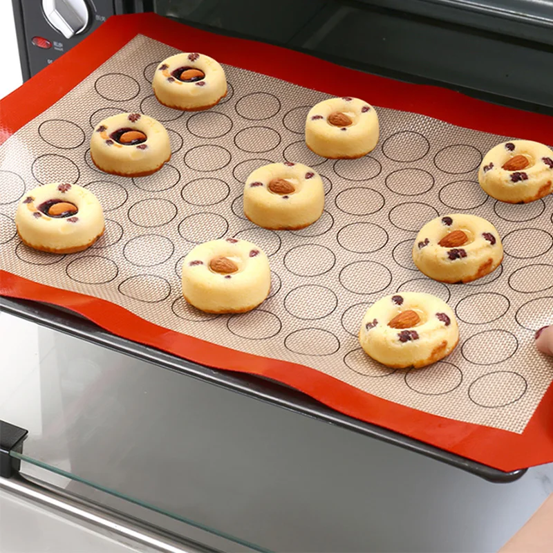 Macaron Non-Stick Silicone Baking Mat Cookie Pad Rolling Dough Mats Baking Gadget Oven Sheet Cake Bakeware Pastry Kitchen Tools
Macaron Non-Stick Silicone Baking Mat Cookie Pad Rolling Dough Mats Baking Gadget Oven Sheet Cake Bakeware Pastry Kitchen Tools