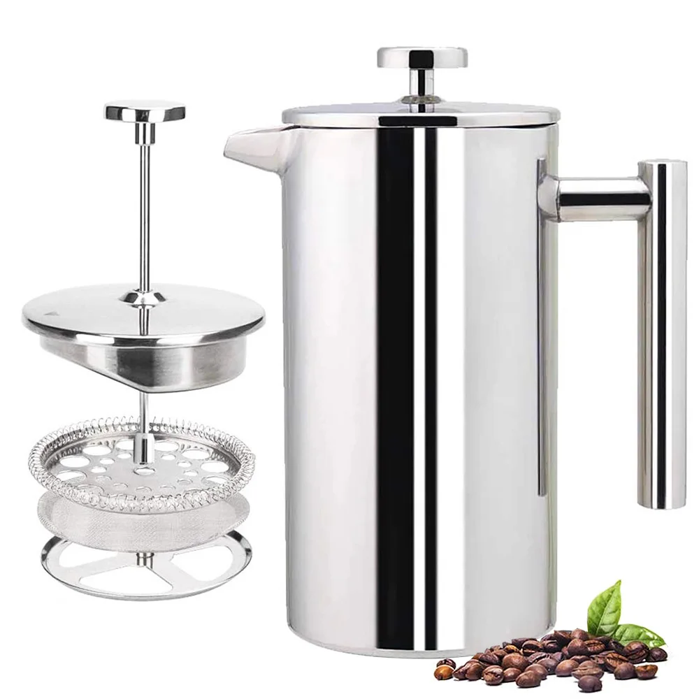 axGear Stainless Steel French Press Coffee Maker 800ml Easy Clean Tea Pot with Filter
axGear Stainless Steel French Press Coffee Maker 800ml Easy Clean Tea Pot with Filter