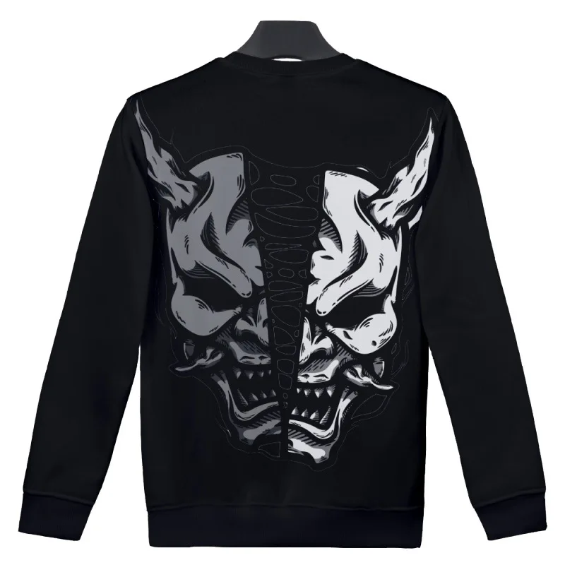 Men Black Demon Printing Sweatshirts Fashion Hip Hop Long Sleeve Pullover Round Neck Streetwear
Men Black Demon Printing Sweatshirts Fashion Hip Hop Long Sleeve Pullover Round Neck Streetwear