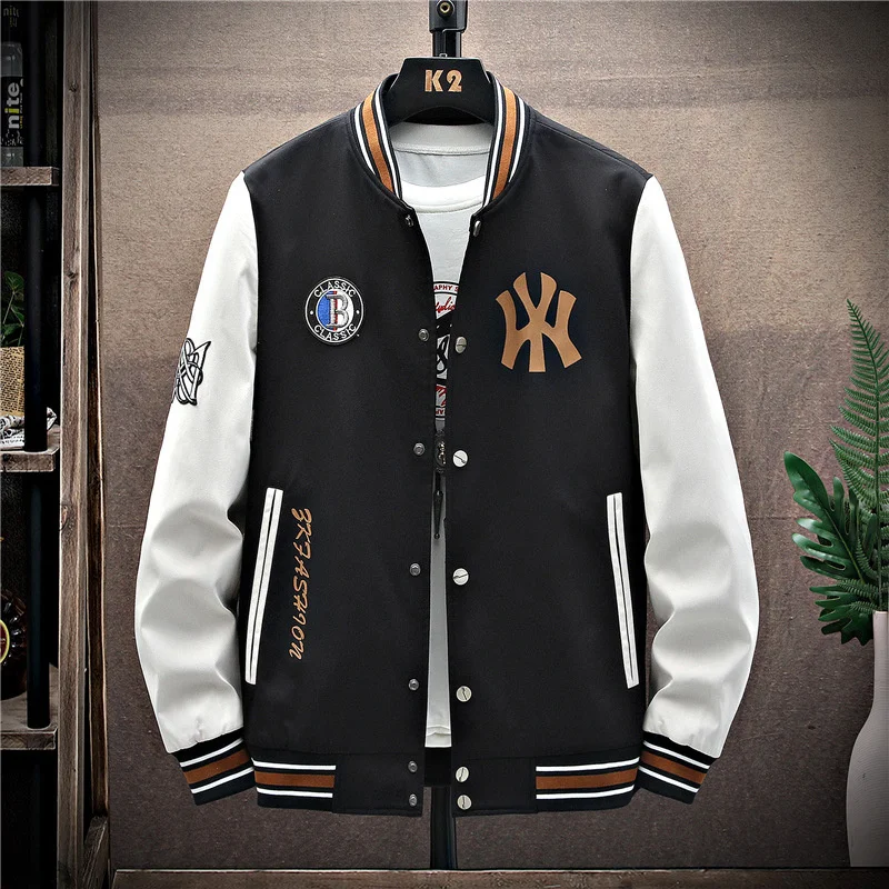 Jacket Trend Mens New Button Casual Letter Coats Round Neck Cardigan Baseball Uniform 2023 Spring And Autumn Tide Brand Clothes
Jacket Trend Mens New Button Casual Letter Coats Round Neck Cardigan Baseball Uniform 2023 Spring And Autumn Tide Brand Clothes