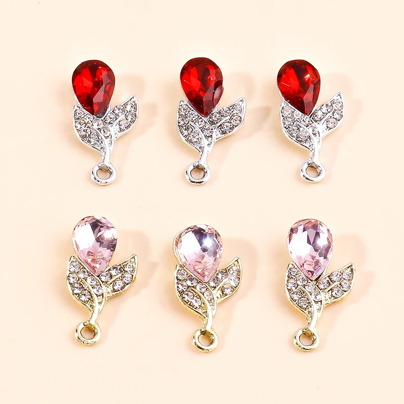 10pcs Luxurious Big Zircon Flowers Charms Crystal Leaf Pendants for DIY Bracelets Bangles Earrings Jewelry Making Accessories
10pcs Luxurious Big Zircon Flowers Charms Crystal Leaf Pendants for DIY Bracelets Bangles Earrings Jewelry Making Accessories