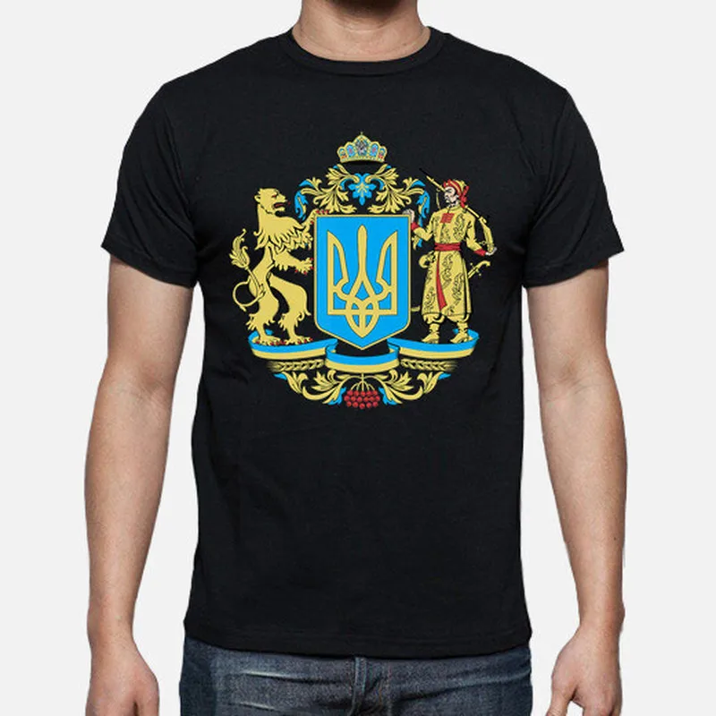Coat of Arms of Ukraine Printed Men T-Shirt Short Sleeve Casual 100% Cotton Shirts
Coat of Arms of Ukraine Printed Men T-Shirt Short Sleeve Casual 100% Cotton Shirts