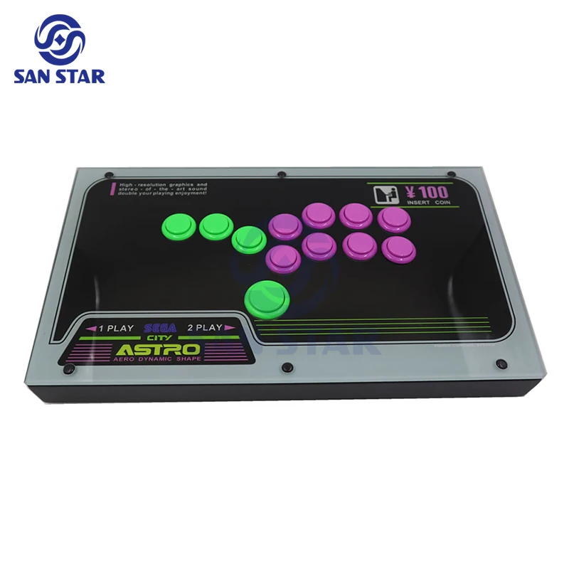 

RAC-J800B All Buttons Fightbox Arcade Game Console Hitbox Style Joystick Fight Stick Game Controller For PC Sanwa OBSF-24 30