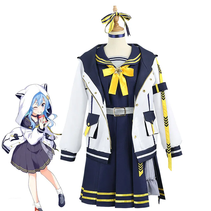 Hololive Vtuber Hoshimati Suisei Cosplay Costume YouTuber Suisui Sailor Suit Halloween Virtual Idol Anime Coat And Dress
Hololive Vtuber Hoshimati Suisei Cosplay Costume YouTuber Suisui Sailor Suit Halloween Virtual Idol Anime Coat And Dress