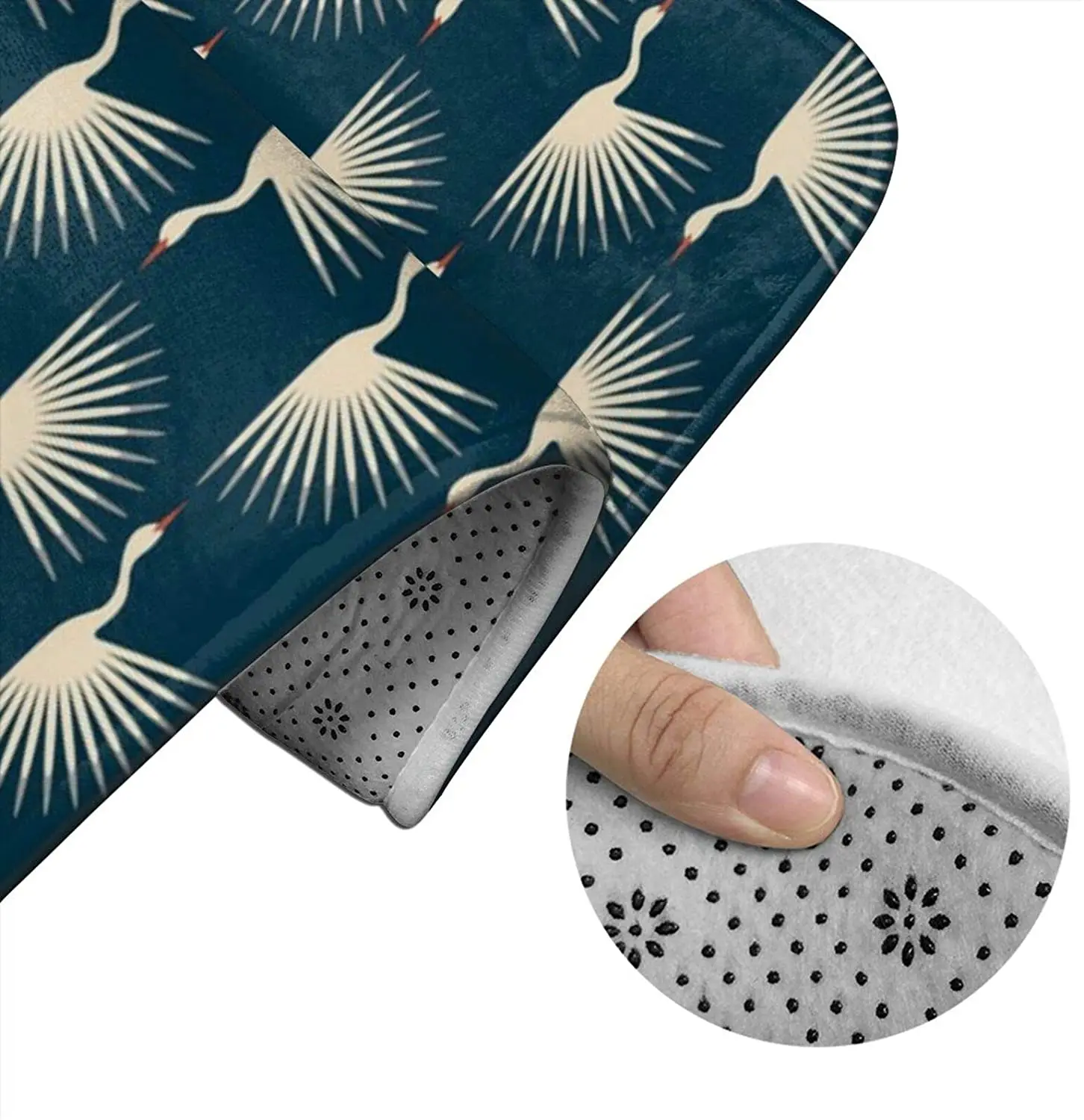 Art Deco Cranes Midnight Bathroom Mat Sets 3 Piece Set Rugs Memory Foam Mat Set Toilet Seat Cover Bath Mat lid Cover
Art Deco Cranes Midnight Bathroom Mat Sets 3 Piece Set Rugs Memory Foam Mat Set Toilet Seat Cover Bath Mat lid Cover