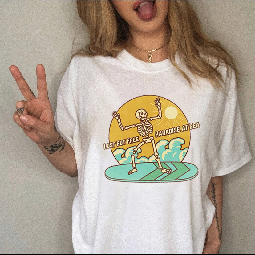Women T-shirts Skull Art Lovely Spring Short Sleeve Ladies Fashion Casual Clothing Cartoon Clothes Female Tee Graphic Tshirt
Women T-shirts Skull Art Lovely Spring Short Sleeve Ladies Fashion Casual Clothing Cartoon Clothes Female Tee Graphic Tshirt