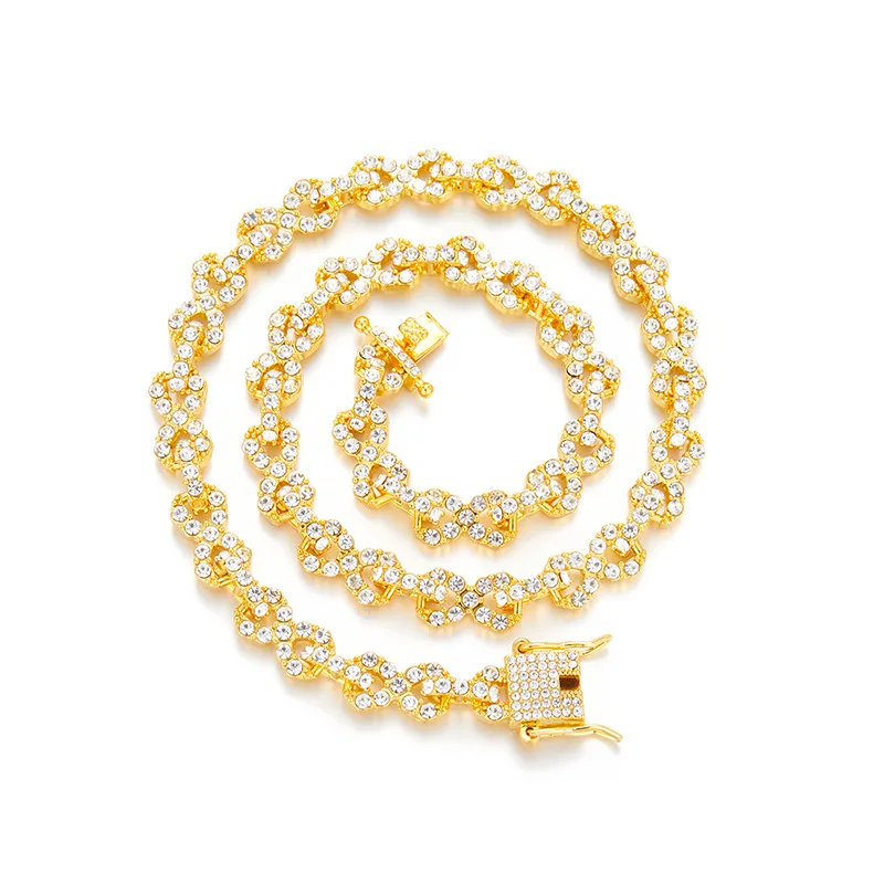 Hip Hop Women Men Miami Prong Cuban Link Chain Necklace Bling Iced Out Full Rhinestone Paved Heart Cuban Necklace Unisex Jewelry 
Hip Hop Women Men Miami Prong Cuban Link Chain Necklace Bling Iced Out Full Rhinestone Paved Heart Cuban Necklace Unisex Jewelry
