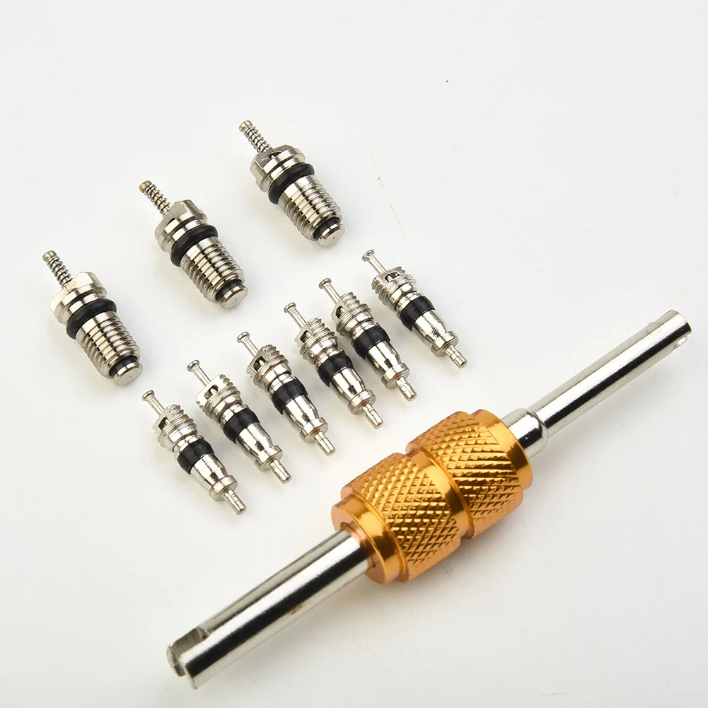 10pcs/set Car Air Conditioning Valve Core Replacement Repair Removal Kit Small/Large Air Conditioning Valve Core Kit Tool
10pcs/set Car Air Conditioning Valve Core Replacement Repair Removal Kit Small/Large Air Conditioning Valve Core Kit Tool
