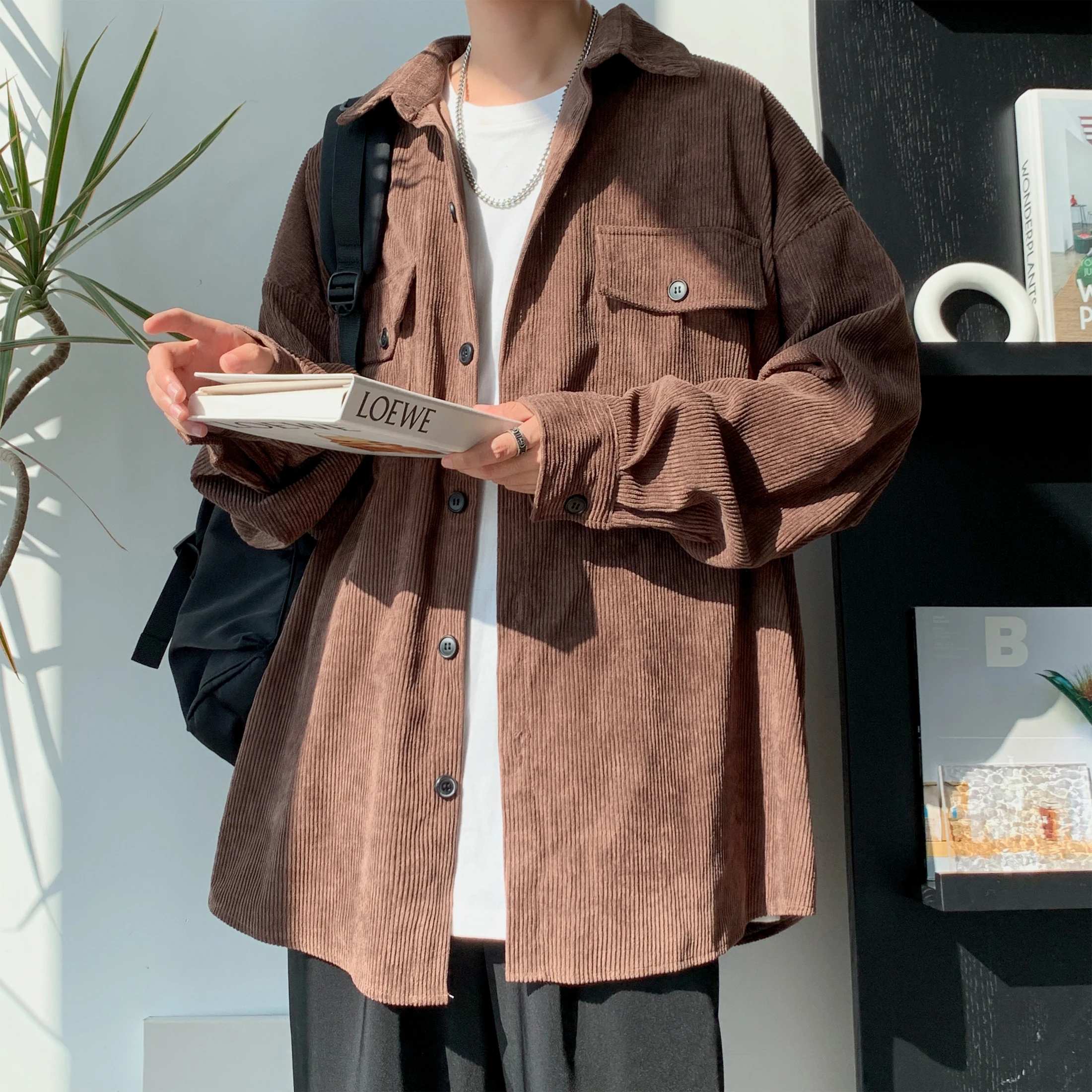 Spring and Autumn Men's Corduroy Long-sleeved Fashion Simple and Easy To Match Shirt Solid Color Casual Shirt
Spring and Autumn Men's Corduroy Long-sleeved Fashion Simple and Easy To Match Shirt Solid Color Casual Shirt