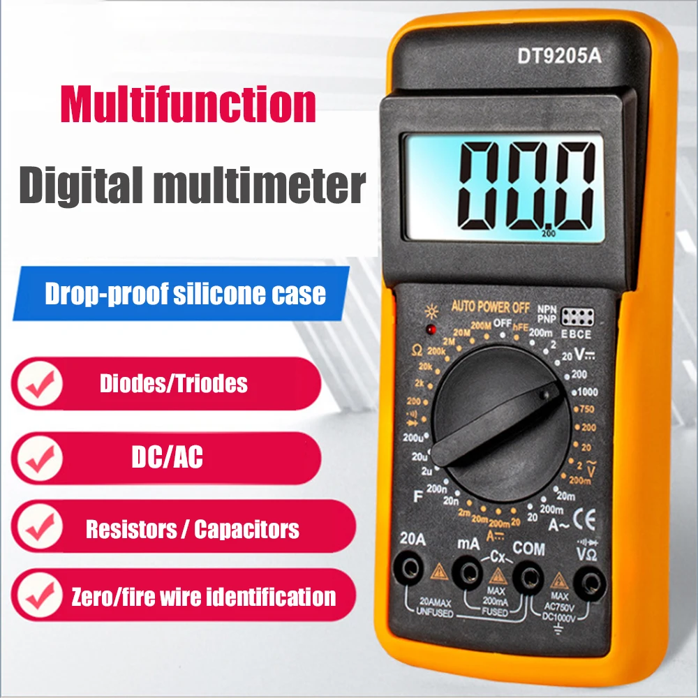 Profesional Digital Multimeter Smart Multimeter DC AC Voltage Live Wire Tester Resistance Transistor Testers Multimeter
Profesional Digital Multimeter Smart Multimeter DC AC Voltage Live Wire Tester Resistance Transistor Testers Multimeter
