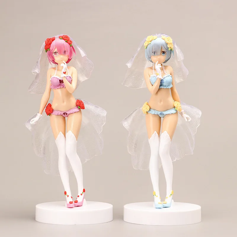 Anime Re:Life In A Different World From Zero Ram Rem Wedding Dress Dress Up Figure Doll PVC Collection Model Toys Gifts for Kids
Anime Re:Life In A Different World From Zero Ram Rem Wedding Dress Dress Up Figure Doll PVC Collection Model Toys Gifts for Kids