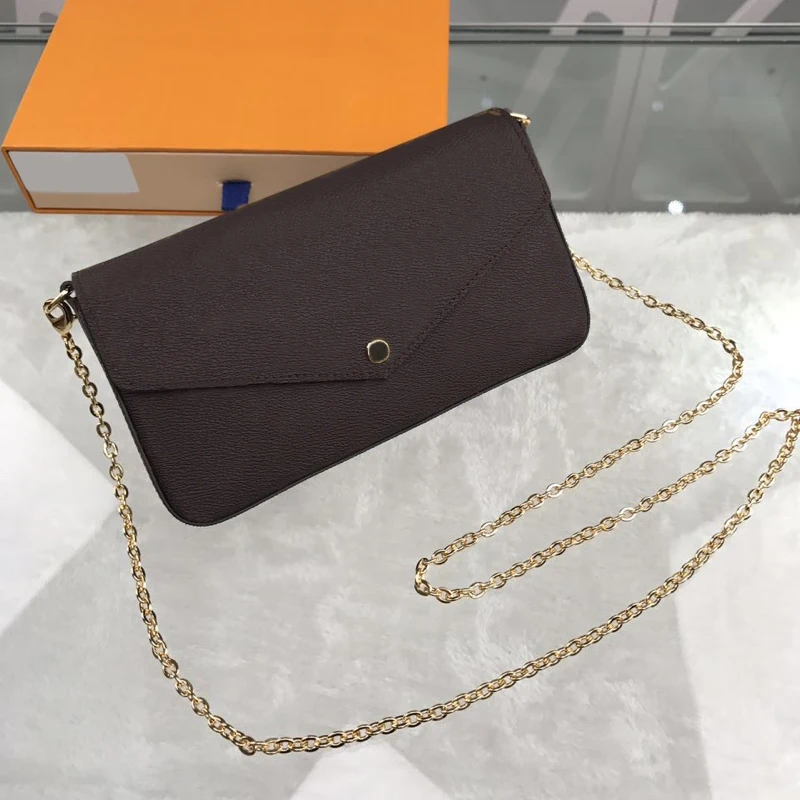 Classic Chain Bag High Quality Luxury Ladies Handbag Three Piece Card Holder Fashion Designer WOC Leather Shoulder Messenger Bag
Classic Chain Bag High Quality Luxury Ladies Handbag Three Piece Card Holder Fashion Designer WOC Leather Shoulder Messenger Bag