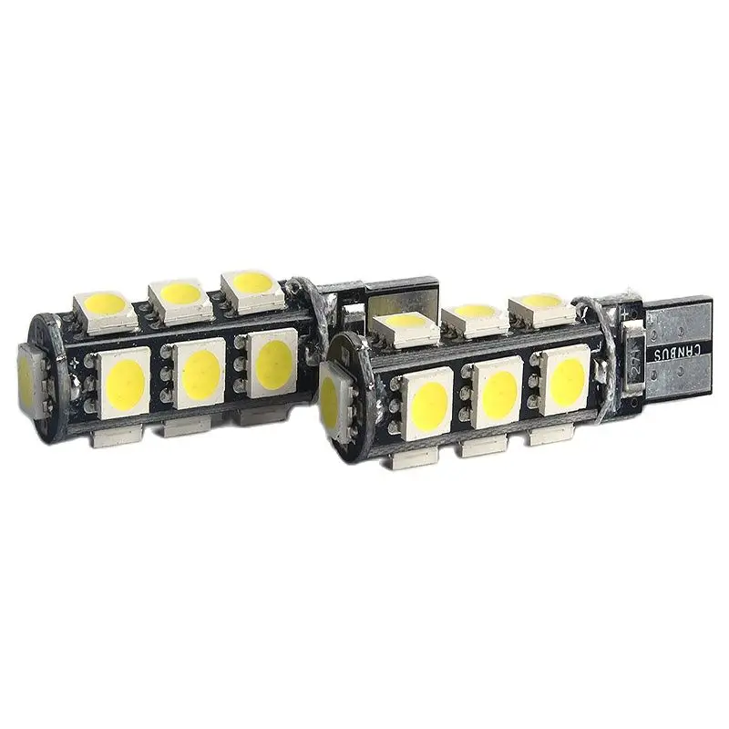 

4 светодиодный т., Автомобильные светодиодные лампы Canbus T10 5050 13smd 13LED 13 smd W5w 194 Smd без ошибок