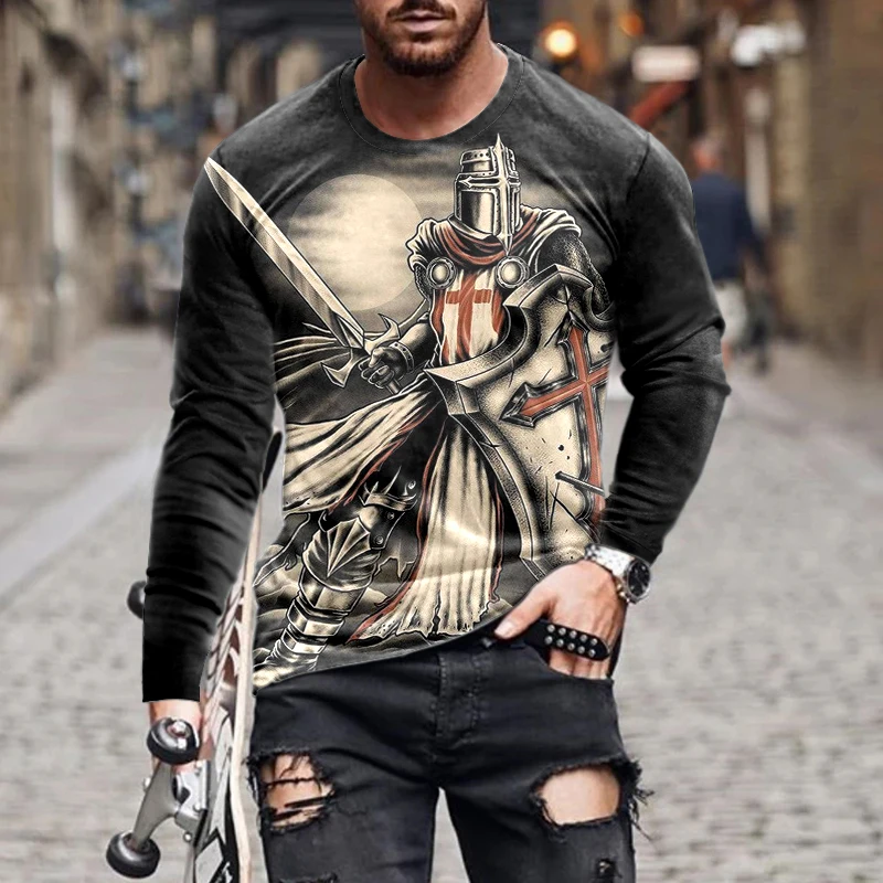 2022 New Men's T-shirt Casual Sports 3d Animation Printing Men's Long Sleeve Street Trend Youth Round Neck Pullover
2022 New Men's T-shirt Casual Sports 3d Animation Printing Men's Long Sleeve Street Trend Youth Round Neck Pullover