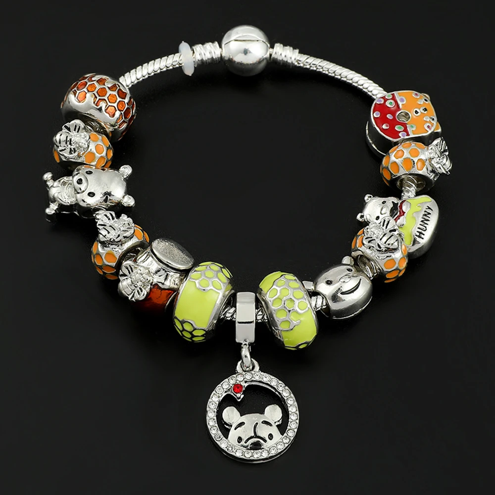 Cartoon Anime Winnie the Pooh Pendant Bracelet Kawaii Pooh Bear Crystal Beads Bracelet for Women Jewelry Accessories Toy Gift
Cartoon Anime Winnie the Pooh Pendant Bracelet Kawaii Pooh Bear Crystal Beads Bracelet for Women Jewelry Accessories Toy Gift