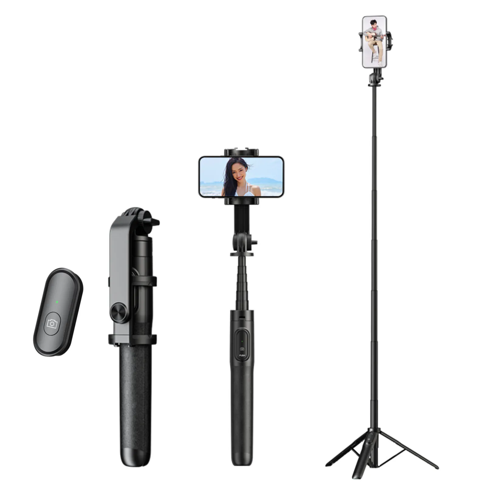1.5m Bluetooth Wireless Selfie Stick Tripod Monopod for Smartphone Selfie Stick For GoPro Hero 11 10 9 insta360 X3 DSLR Cameras
1.5m Bluetooth Wireless Selfie Stick Tripod Monopod for Smartphone Selfie Stick For GoPro Hero 11 10 9 insta360 X3 DSLR Cameras