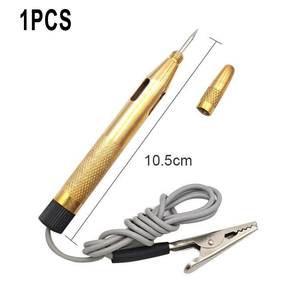 Automotive Circuit Detection 6V 12V 24V Car Circuit Tester Copper Automotive Electrical Probe Light Voltage Pen Test
Automotive Circuit Detection 6V 12V 24V Car Circuit Tester Copper Automotive Electrical Probe Light Voltage Pen Test