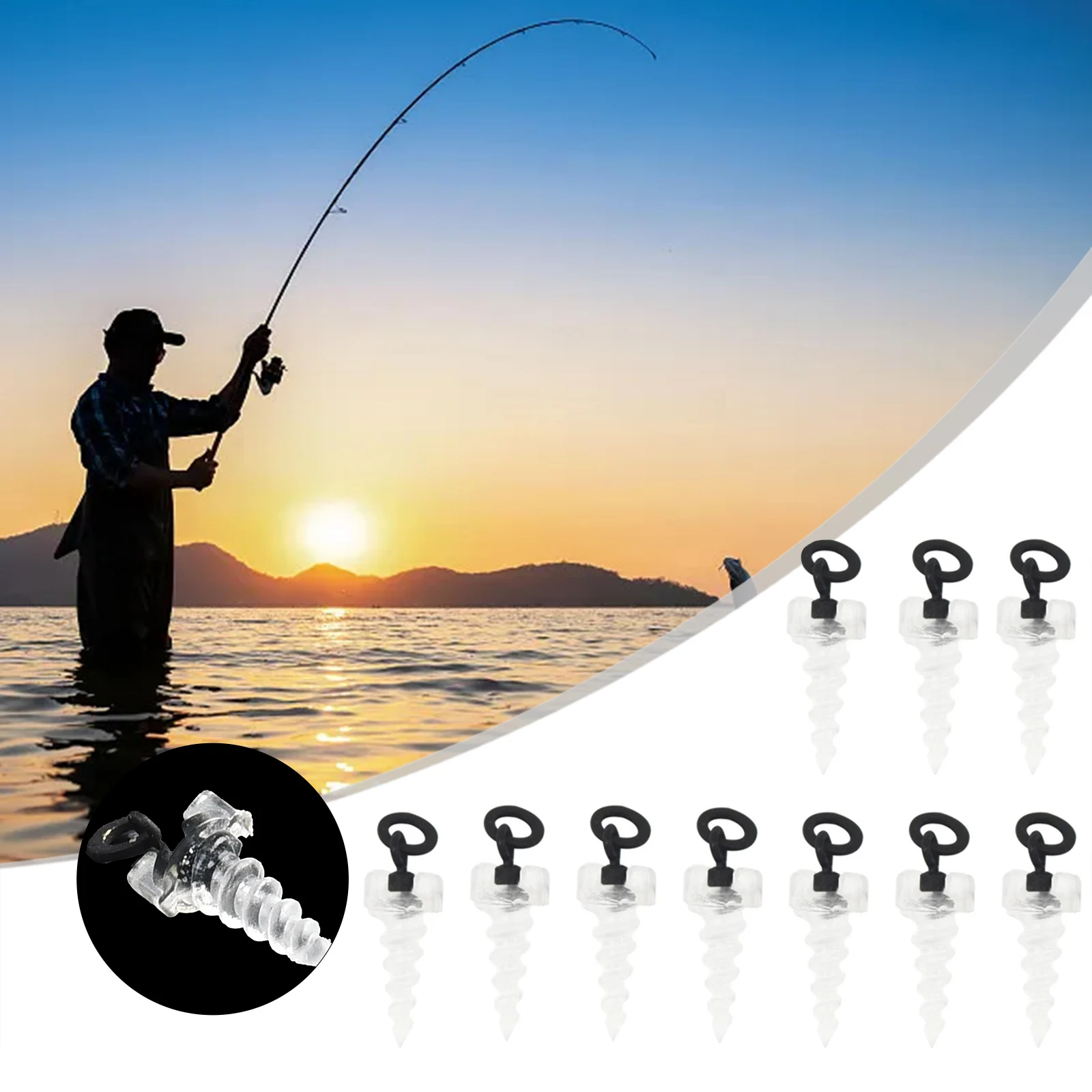20pcs Fishing Bait Screws With Coarse Thread Swivel Joint Micro Microi Ring Clear Plastic Metal Carp Fishing Accessories
20pcs Fishing Bait Screws With Coarse Thread Swivel Joint Micro Microi Ring Clear Plastic Metal Carp Fishing Accessories