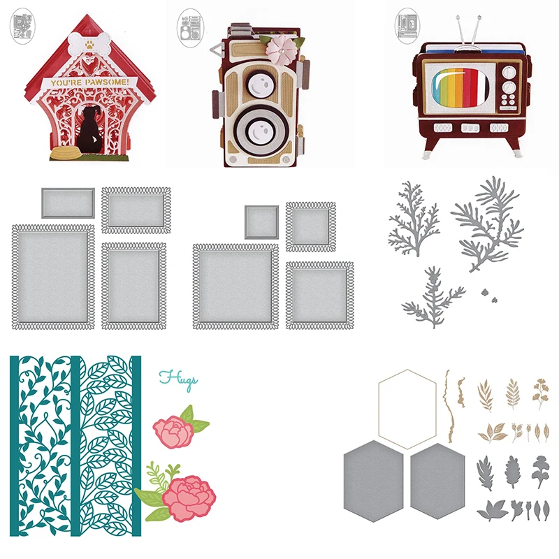 House Camera TV Christmas Tree Metal Cutting Dies For DIY Scrapbooking Photo Album Embossing Paper Cards Making Decoration
House Camera TV Christmas Tree Metal Cutting Dies For DIY Scrapbooking Photo Album Embossing Paper Cards Making Decoration