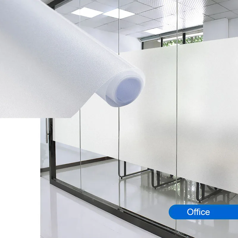 

3D Matte Frosted Window Film Privacy Sun Blocking Self Adhesive Window Covering Opaque Vinyl Glass Film for Bathroom Office