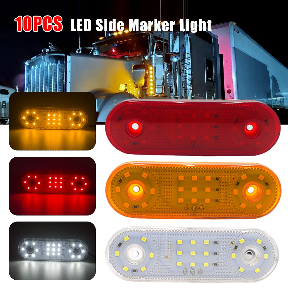 10PCS Warning Light LED Trailer Side Marker Truck Accesorios 12/24V Parking Lights for Car Trailer fault emergency Warning light
10PCS Warning Light LED Trailer Side Marker Truck Accesorios 12/24V Parking Lights for Car Trailer fault emergency Warning light