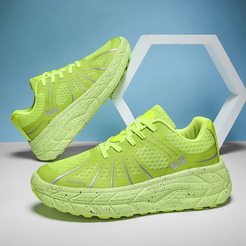 Men Trend Running Sneakers Comfortable Thick Bottom Women Sports Shoes Running Walking Outdoor Couples Green Blue Athletic Shoes
Men Trend Running Sneakers Comfortable Thick Bottom Women Sports Shoes Running Walking Outdoor Couples Green Blue Athletic Shoes